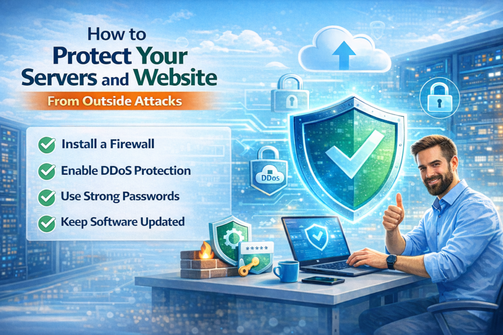 🔒 How DotcomServers Helps Protect Your Servers and Website from Outside Attacks